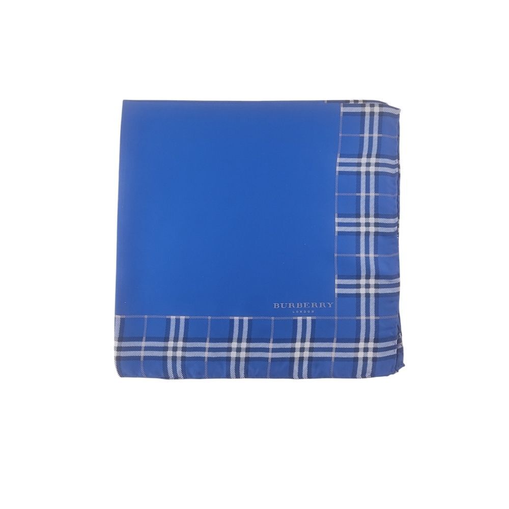 BURBERRY SilkPocket Square, cobalt blue nova check